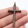 60x32mm 9.2g Multicolores Accesorios para Joyería DIY Patrón de Escamas Colgante de Cruz