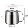 Olla Filtro de Aceite de Acero Inoxidable 304 Sartén Separador de Residuos de Aceite Doméstico con Filtro Cesta para Freír Cocina Doméstica Olla de Aceite Tanque de Aceite