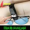Clipe de Óculos para Carro Multifuncional Suporte de Óculos de Sol para Carro Clipe Criativo para Armazenamento no Para-sol do Carro