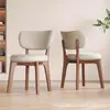 Cadeira de Jantar de Madeira Maciça Nórdica, Mesa e Cadeiras de Jantar Simples, Cadeira Estilo Antigo para Restaurante Doméstico, Luxo Leve, Cadeira Estofada Macia de Alta Qualidade para Adultos