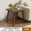 Mesa Quadrada Pequena Mesa de Centro Mesa para Casa de Aluguel Apartamento Pequeno Simples Quadrada Pernas de Madeira Maciça Mesa de Chá para Varanda Mesa Lateral para Sofá