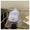 Mochila Mini Retro de Moda con Bordado para Mujer 2025 Nueva Cadena de Diamantes Bolso de Hombro Casual Multifuncional