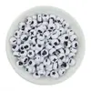 Cuentas acrílicas de 4*7MM con símbolos de suma, resta, multiplicación y división, material hecho a mano, cuentas sueltas, pulsera de cuentas, accesorios de joyería DIY