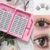 Conjunto de cílios postiços transfronteiriços estilo curto para girl group com cola