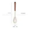 Juego de Utensilios de Cocina de 9 Piezas, Espátula Antiadherente Resistente a Altas Temperaturas, Espátula para Cocinar, Cuchara para Sopa, Mango de Madera, Juego de Utensilios de Cocina de Silicona al por Mayor