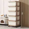 Organizador de almacenamiento de juguetes para niños, estante de almacenamiento de plástico multicapa para el hogar, caja de almacenamiento gruesa y duradera para snacks y ropa