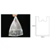 Bolsa de Plástico Blanca Puesto Bolsa Tote para Comida Grande Gruesa Catering Para Llevar Bolsa Chaleco Bolsa de Plástico Engrosada