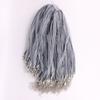 2.0/1.5mm Fabricantes coreanos de cordón de cera al por mayor collar de joyería de cordón de cera coreano negro con colgante de cuerda con cadena