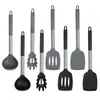 Espátula de Silicone de Grau Alimentício, Espátula para Fritar, Colher de Sopa, Espátula, Cabo de Silicone, Frigideira Antiaderente, Utensílios de Cozinha Especiais