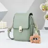 2026 Nuevo Modelo Versátil Bolso Cruzado Mini para Teléfono Diario para Mujeres, Bolso Cuadrado Pequeño Simple con Tapa Abatible, Bolso de Hombro al por Mayor