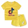 Camiseta de cuello redondo para niños, pantalones cortos, camiseta informal coreana, conjunto de camiseta interior absorbente de sudor, de caramelo, de verano 2023