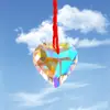 Atrapasol 45mm Corazón de Cristal Prisma Colgante Accesorios de Artesanía de Cristal Juguete de Piedra Preciosa de Cristal para Niños