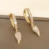 Amazon Cross-border Hot Luxo Elegante Cobre Zircônio Asas Pingente Brincos Europa e América Leve Luxo Anjo Brincos Atacado