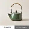 Tetera con Asa de Patrón de Loto Azul y Blanco, Juego de Té Cerámico para el Hogar Kung Fu, Tetera Vintage Pintada a Mano