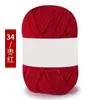Hilo de Algodón Coreano de Leche de 4 Hebras, Lana Media, Bola de Hilo de Grosor Medio para Muñecas Hechas a Mano, Hilo para Crochet, Bola de Hilo Tejida a Mano