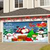 Tecido de Fundo de Natal para Casa Amazon Decoração de Porta de Garagem de Natal Pano para Pendurar Layout de Local de Festa Tapeçaria de Natal