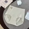 Shorts Triangle Feminino Outono/Inverno Novo Cintura Alta Lã Fio Térmico Controle de Barriga Levanta Bumbum Sem Costura Parte Íntima Antibacteriana