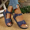 Transfronterizo Europeo y Americano Nuevo Estilo Europeo y Americano Talla Grande En Stock Suela Gruesa 2026 Transfronterizo Hueco Sandalias de Verano Venta al por Mayor en Amazon Talla Grande