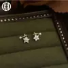 Pendientes de estrella y flor pequeña, pendientes de gran venta 2026, lujo ligero, extremadamente hermosos, adecuados para ir al trabajo, pendientes exquisitos y elegantes, de botón y colgantes