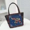 Nova Bolsa de Mão Bordada para Trabalho Estudante Lona Bolsa de Mão Bolsa Estilo Chinês Bolsa Universitária Feminina para Pessoas de Minorias