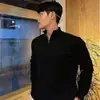 Suéter Masculino Estilo Old Money Tejido Textura de Trenza Cuello Semi Alto Cremallera Prendas de Punto de Alta Gama Otoño Invierno Fábrica Transfronteriza Venta al por Mayor