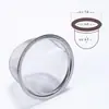 Colador de té Filtro de té Filtro para tetera Filtro de acero inoxidable Filtro de hojas de té Kung Fu Estilo japonés Pequeño Transparente