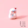 Boneco de Neve Fofo de Natal Acessórios de Resina Mini Enfeites de Mesa para Escritório Decoração de Casa de Bonecas DIY Brinquedos