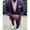 Conjunto de Terno Duas Peças Personalizado Blazer de Terno Dois Botões Terno Masculino