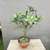 Simulação 3D pano macio 7 pequeno lírio sentir lírio flor artificial casa flor decorações ornamentos flor