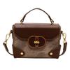 A popular bolsa pequena deste ano moda feminina all-matching 2023 novo ombro retrô bolsa mensageiro caixa portátil bolsa quadrada pequena