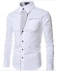 Comércio exterior por atacado Camisa masculina EBAY nova slim fit britânica moda camisa de manga comprida masculina contraste YF140