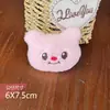 Lindo Perro Jade Gui Dibujo Animado Oso de Mantequilla Muñeco de Peluche Accesorios para Pasador Muñeco Cabeza de Oso Rojo de Internet Pin para Bolsa DIY