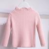 [em estoque suéter de gola alta para meninas outono e inverno novo gola de renda estilo western para meninas base