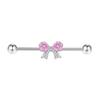 Gaibei Europeu e Americano Cross-border Pink Cherry Blossom Series Nariz Unha Orelha Unha Peito Anel Punção Jóias Anel Umbilical piercing