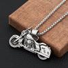 Suministro de comercio exterior europeo y americano colgante de motocicleta hip-hop collar versátil joyería de pareja personalizada para hombre y mujer STN978