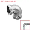 Conectores de Tubería Redonda de Acero y Aleación de Aluminio 1/2 Pulgada, 3/4 Pulgada, 1 Pulgada Codo Galvanizado sin Soldadura Base Estructura de Estante Sujetadores