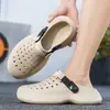 Novos Sapatos de Furos Estampados em 3D para Verão para Homens e Mulheres, Sandálias Plataforma de Solado Grosso, Confortáveis para Uso Externo, Sensação de "Pisar em Merda", Sandálias Antiderrapantes