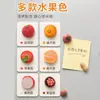 Imanes para Refrigerador Naranja Grande Lirio Grande Mini Fruta Pegatinas Magnéticas 3D Manzana Pacífica Imanes Decorativos de Tablero de Corcho para Mensajes