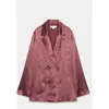 Ropa europea y americana para mujer transfronteriza, top casual a rayas de moda más vendido en AliExpress con detalle de nudo + pantalones de pierna recta