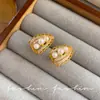 Pendientes de Perla de Encaje Únicos y Hermosos de Plata de Ley 925 para Mujer 2025 Nuevo Estilo Popular Pendientes de Lujo Ligero