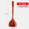 Espátula de Madera de Azufaifo Ácido Espátula para Sartén Antiadherente Espátula para Saltear Madera Maciza Espátula de Cocina para el Hogar Espátula con Mango Largo Olla