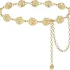 Corrente de Cintura de Vestido Estilo Vintage de Luxo para Mulheres, Novo Cincha de Cintura Versátil Estilo Chanel, Acessório de Corrente de Cintura de Metal Emagrecedor