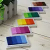 Almofada de tinta gradiente fofa para selar companheiro, faça você mesmo, tinta gradiente especial de 4 cores, 6 cores opcionais