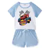 2023 crianças verão novo terno meninos e meninas bebê calças quentes manga curta camiseta shorts casual esportes crianças terno de duas peças