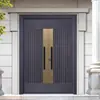 Acero Inoxidable Chapado en Cobre Nuevo Estilo Chino Puerta de Villa Puerta de Entrada Puerta de Cobre Puro Puerta de Patio Puerta de Acero y Cobre de Oposición Puerta No Estándar