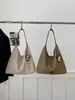 Bolso de Hombro Grande de Gran Capacidad Informal Estilo Coreano para Viajes Diarios para Mujer Otoño e Invierno 2025 Nuevo Bolso Tote Frosted Retro de Moda