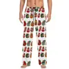 Pantalones de pijama de algodón imitación con estampado 3D, europeos y americanos, transfronterizos, casuales para el hogar, para hombre y mujer, con cordón, bolsillo lateral con solapa, pantalones para el hogar, pantalones