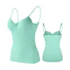 Camisole de Modal com Bojo, Sem Aro, Regata Feminina de Verão, Atacado do Fabricante, Push-Up, Sem Aro