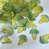 Atacado 19x 26mm esmalte colorido folha de crisântemo folha de árvore diy feito à mão hanfu adorno de cabeça material de grampo de cabelo antigo