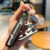 Llavero de Zapatilla de Baloncesto Aj de Silicona Molde Estéreo de Zapato Llavero de Coche de Baloncesto de la NBA Colgante para Mochila Exquisito Regalo